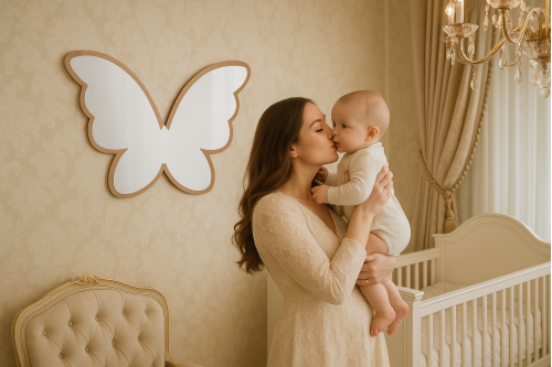 Bebek Odası Kelebek Ayna