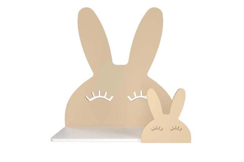 Bebek Odası Tavşan Duvar Rafı