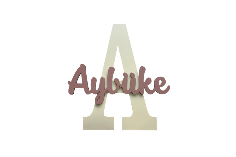 Ahşap Adına Özel Harf Lamba