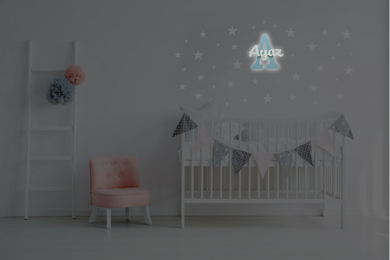 Ahşap Adına Özel Harf Lamba