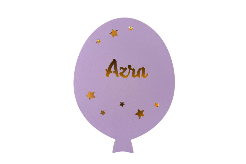 Oymalı İsimli Balon Lamba 