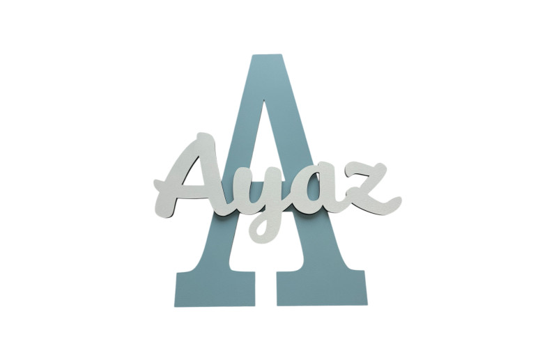 Ahşap Adına Özel Harf Lamba