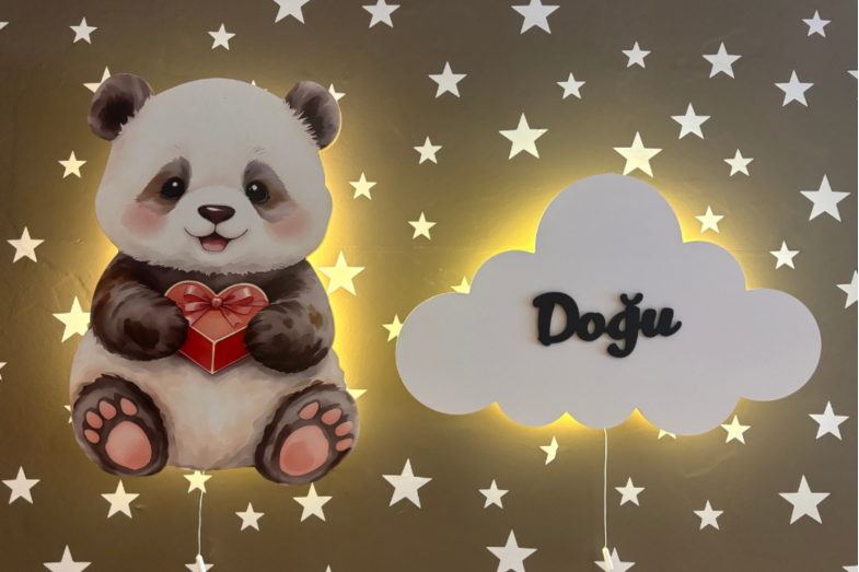 Cute Panda Lamba Koleksiyonu-İsimli