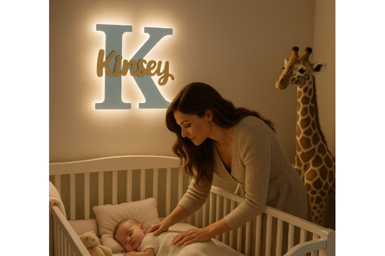 Ahşap Adına Özel Harf Lamba