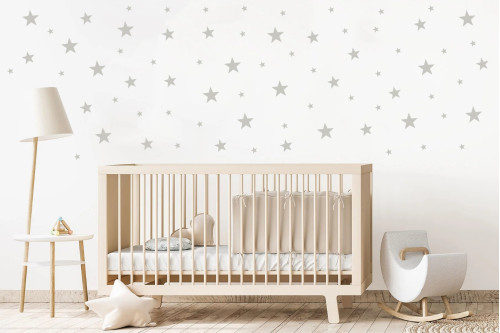 Bebek Odası Yıldız Duvar Stickerları