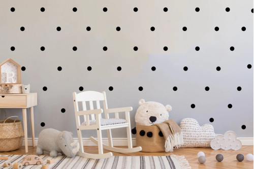 Bebek Odası Puantiye Duvar Stickerları